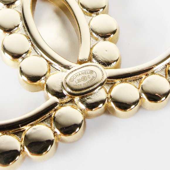 Chanel 20C Gold CC Crystal Brooch - Picture 5 of 5